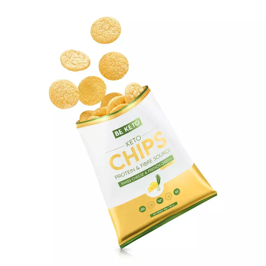 lavkarbo potetgull, keto-chips