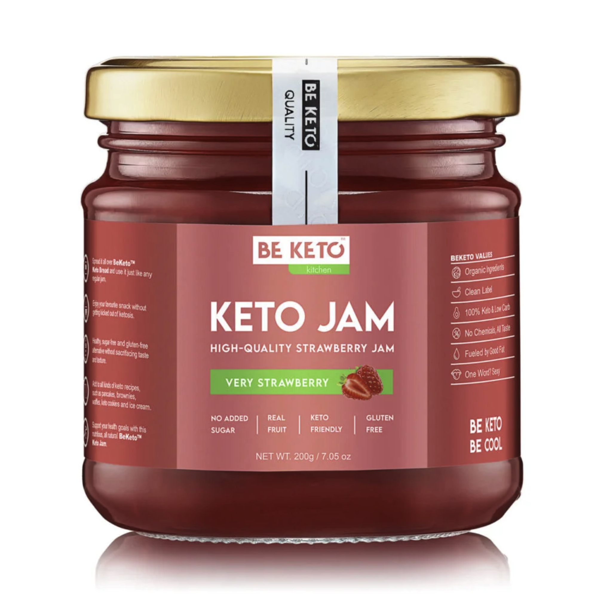 keto og lavkarbo jordbærsyltetøy
