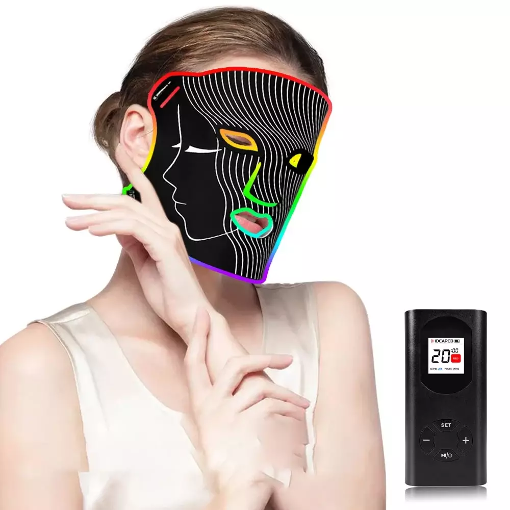 rødlys led skjønnhetsmaske